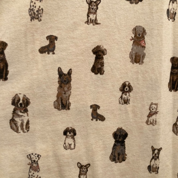Denver Hayes - dog print long sleeve nightgown Sz SM - Picture 3 of 6